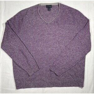 Scott Barber 100% Cashmere Sweater Men’s XL Purple